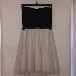 Black and White formal Dress